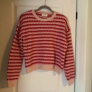 Pink and Red sweater